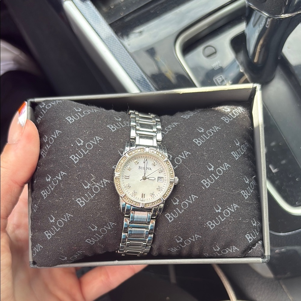 Silver Bulova Watch